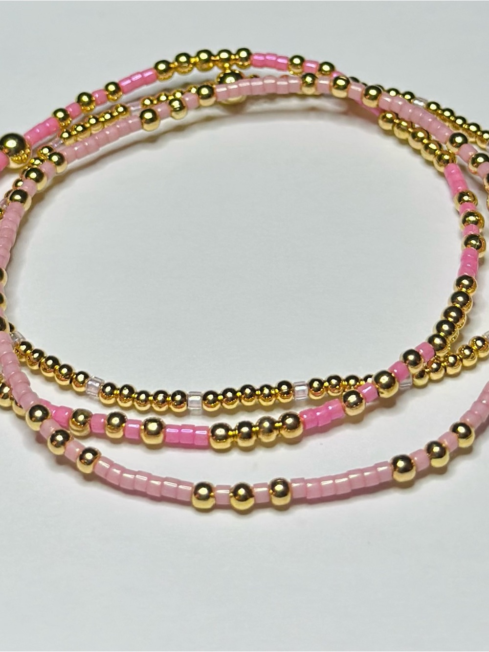 BramFam Beads Gold Filled Bracelet Set Women Jewelry